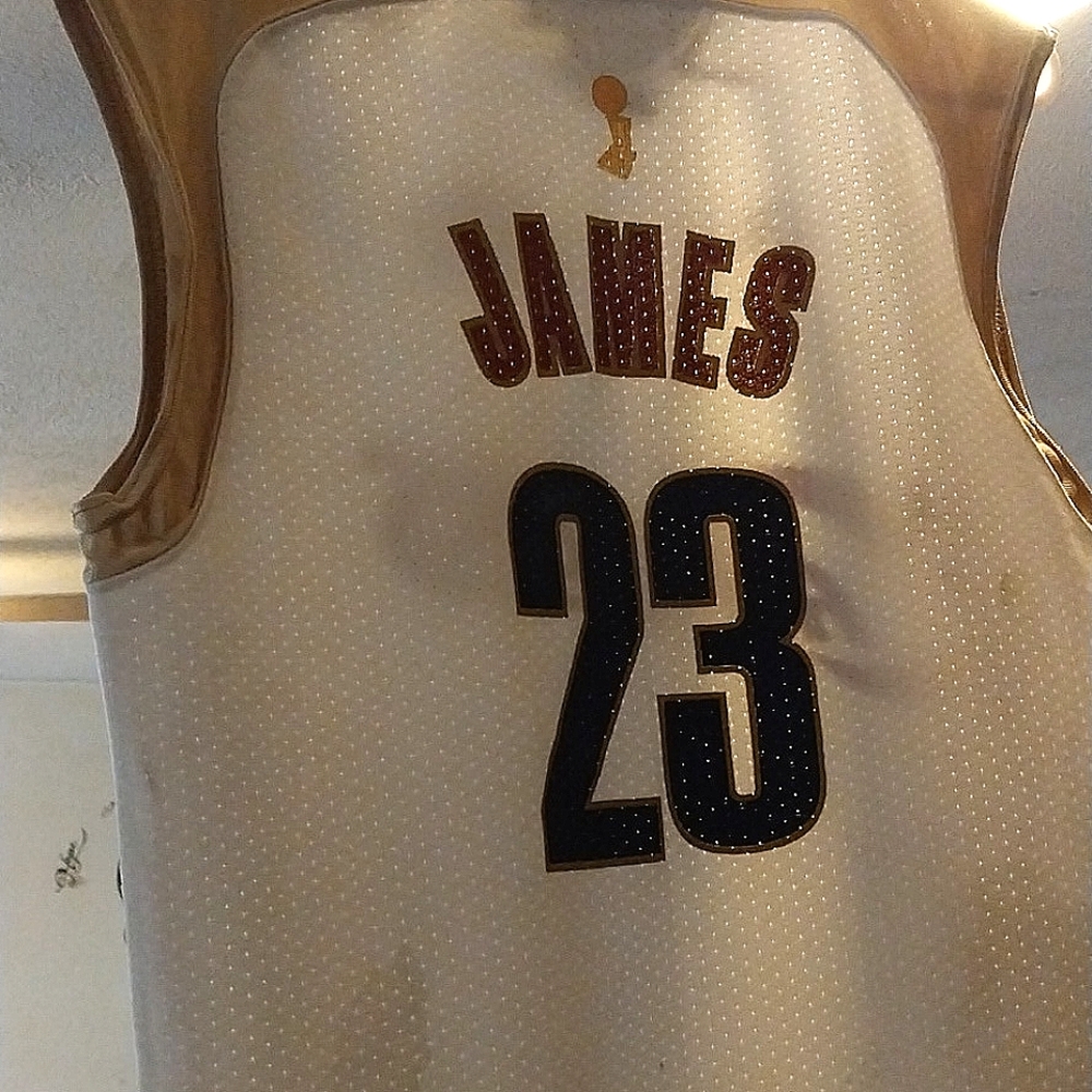 2007 LeBron James #23 Cavaliers finals jersey.